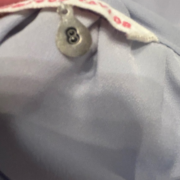 Rebecca Taylor Light Slate Blue Draped Long Sleeve Blouse - Picture 4 of 4